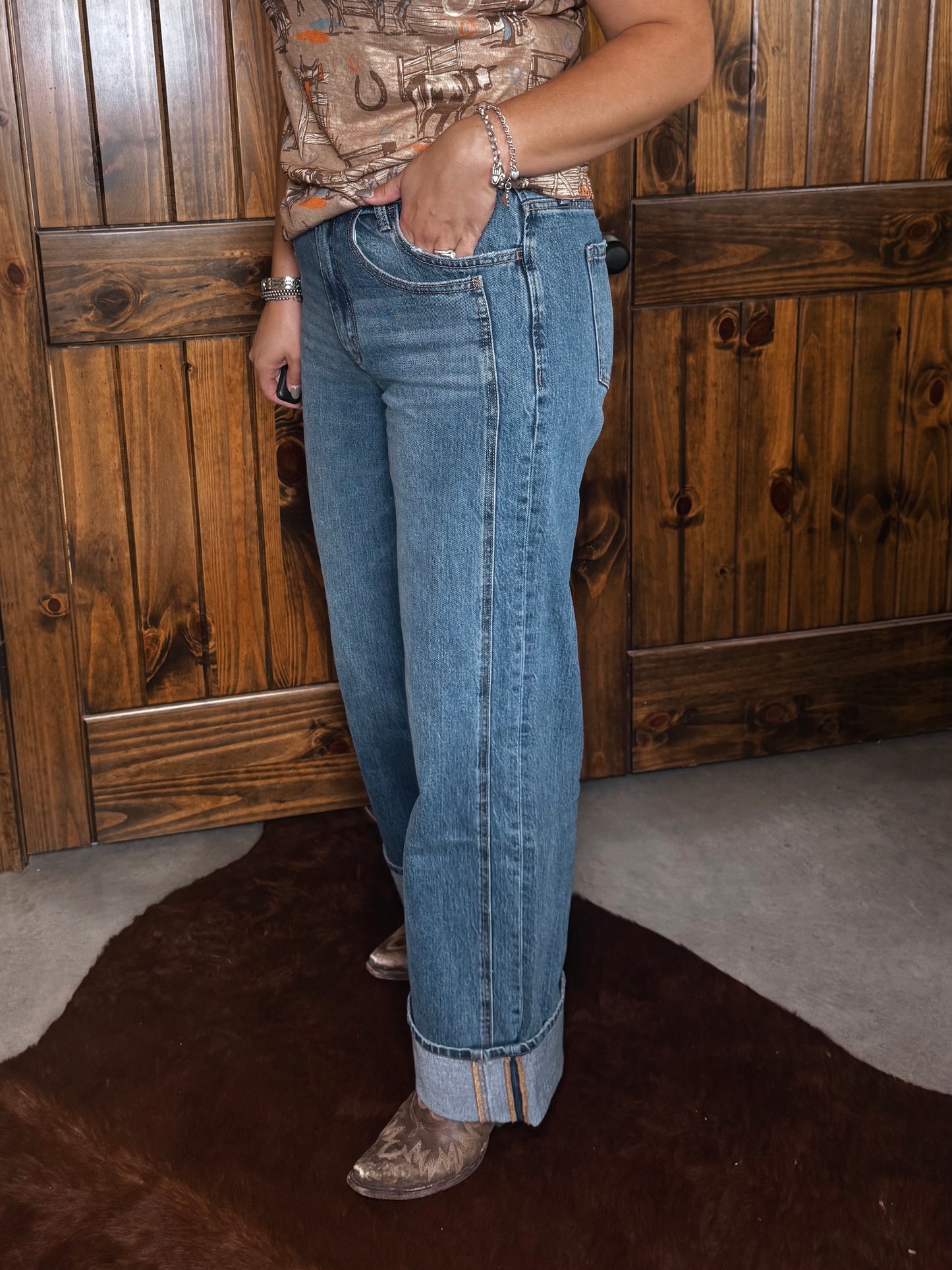 Outlaw Cuffed Jeans