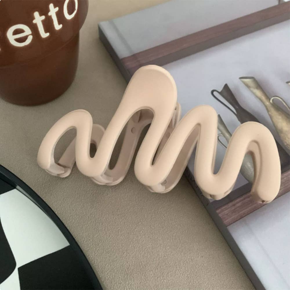 Wavy Large Hair Claw Clips