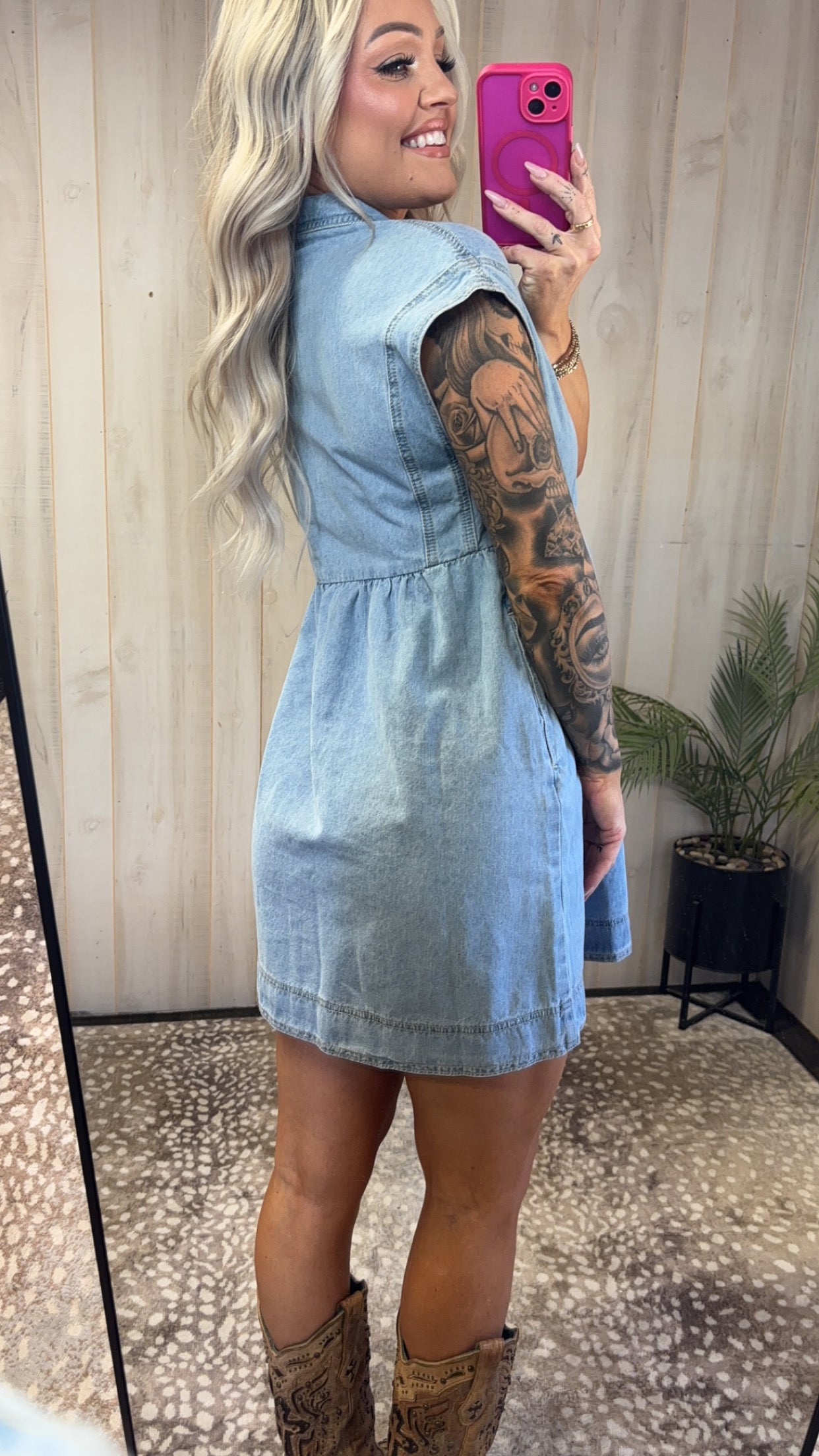 Flirty Denim Dress