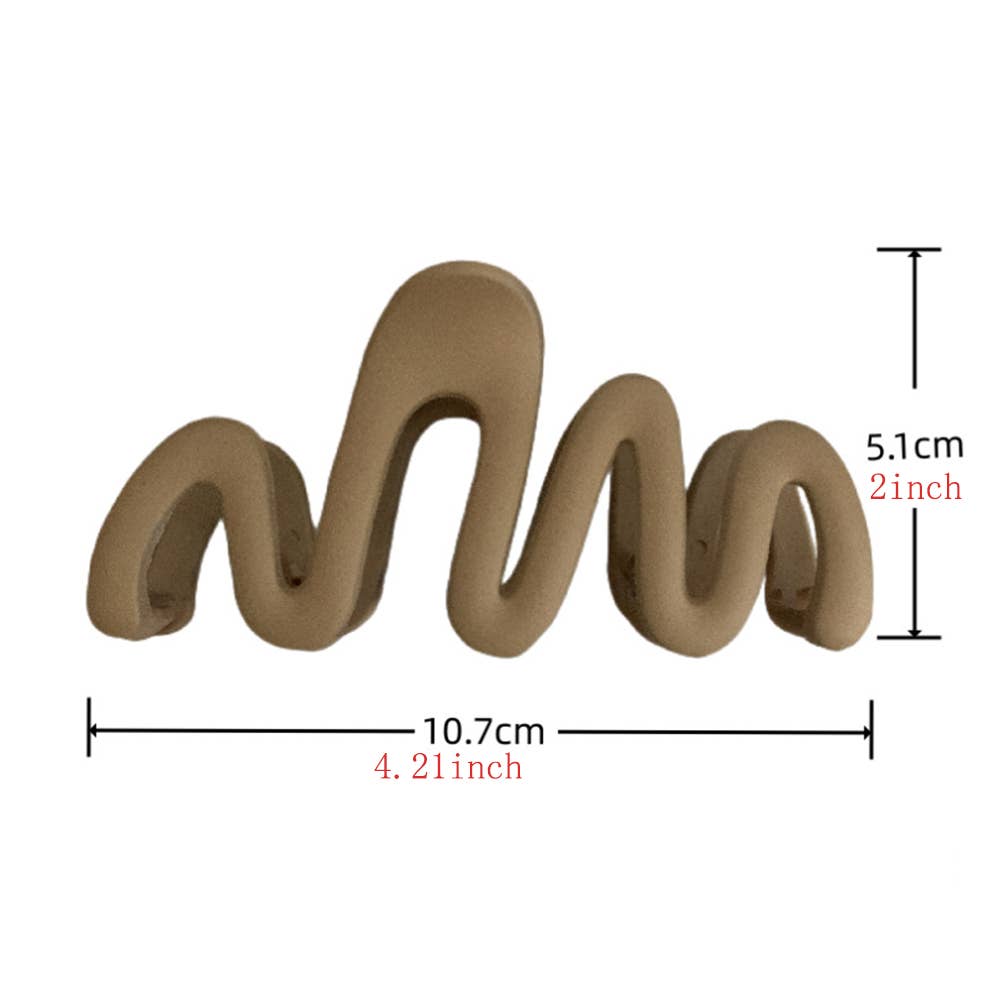 Wavy Large Hair Claw Clips