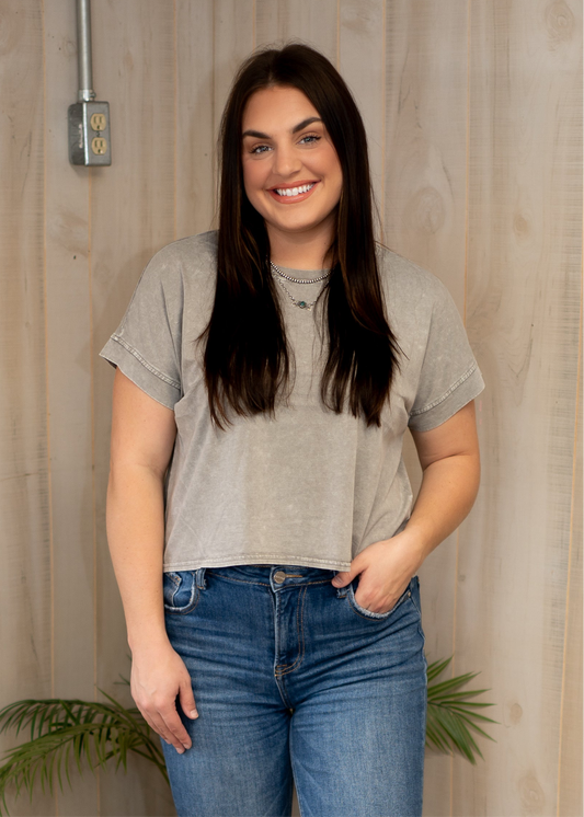 Stone Cropped Tee