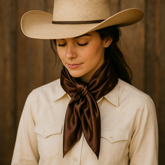 35X35" Solid Brown Wild Rag