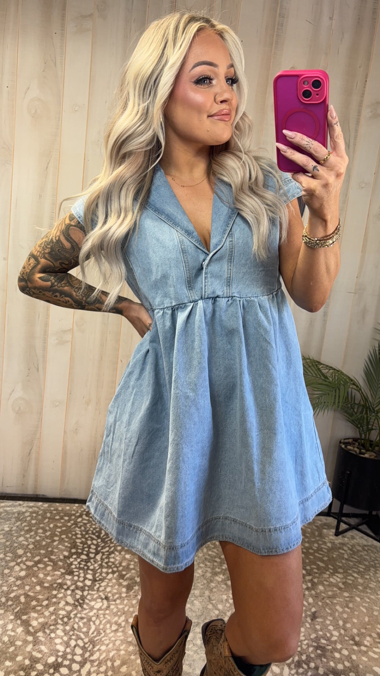 Flirty Denim Dress