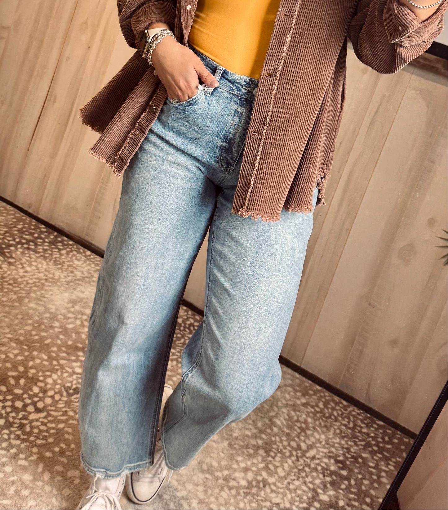 High Rise Barrel Leg Jeans