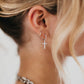Taryn Diamond Cross Earrings - WATERPROOF
