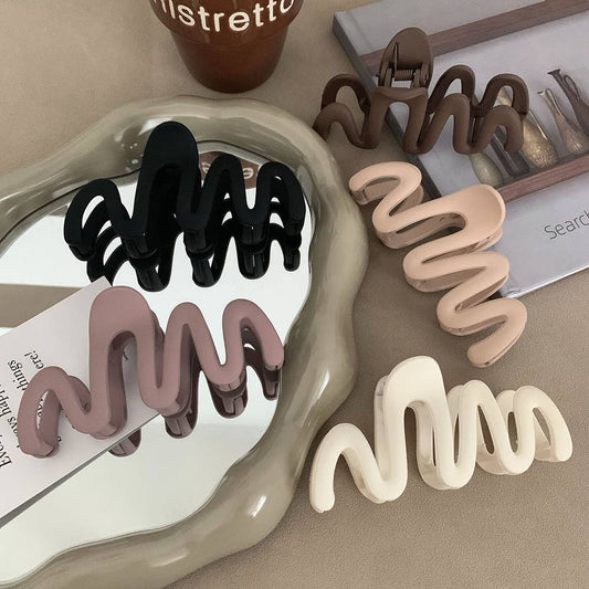 Wavy Large Hair Claw Clips