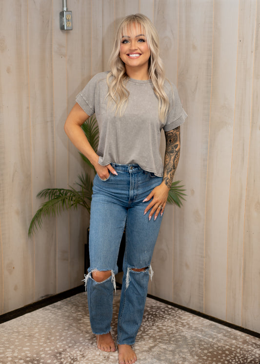Stone Cropped Tee