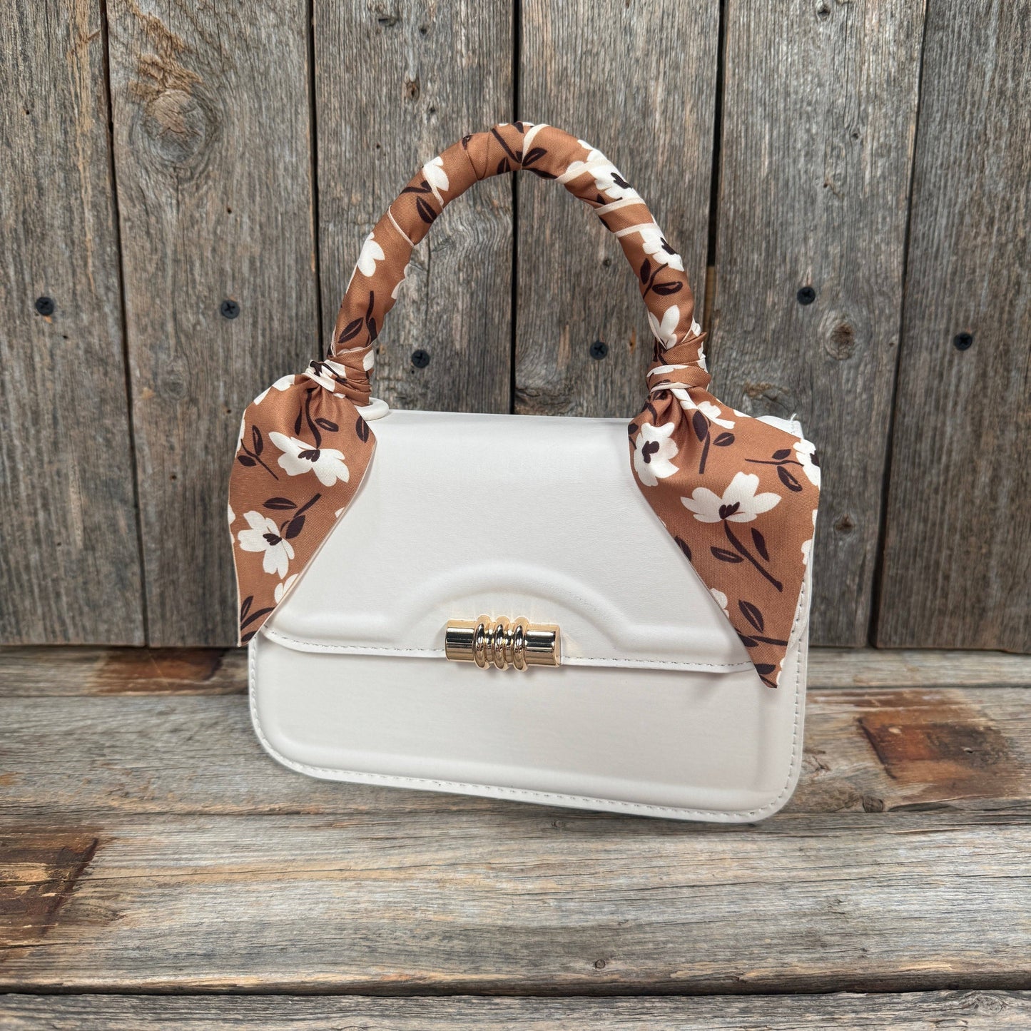 Brown and Cream Western Skinny Mini Wild Rag Scarf