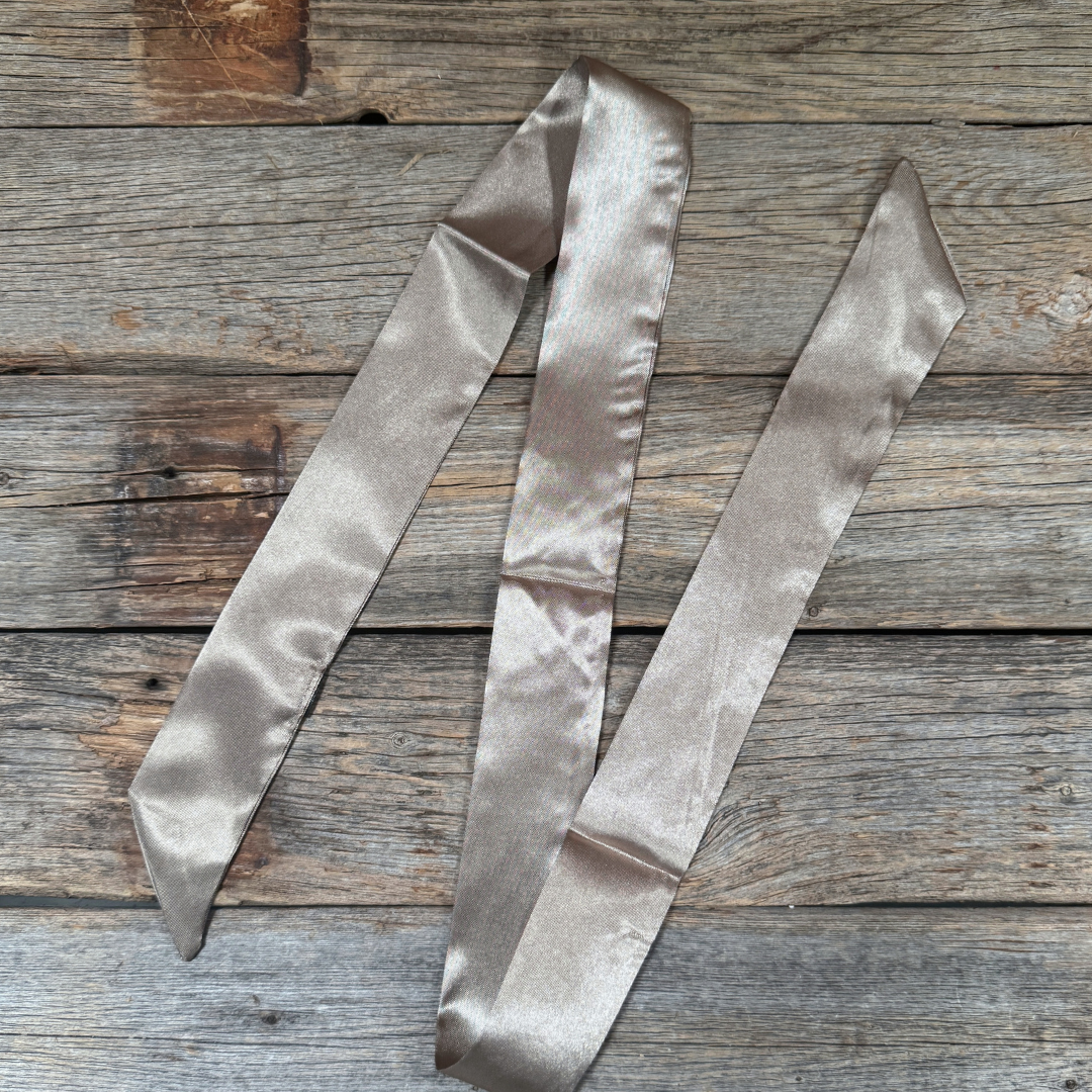 Tan Western Skinny Mini Wild Rag Scarf