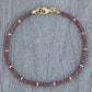 Metal Mixed Pattern Stone Beaded Ankle Chain