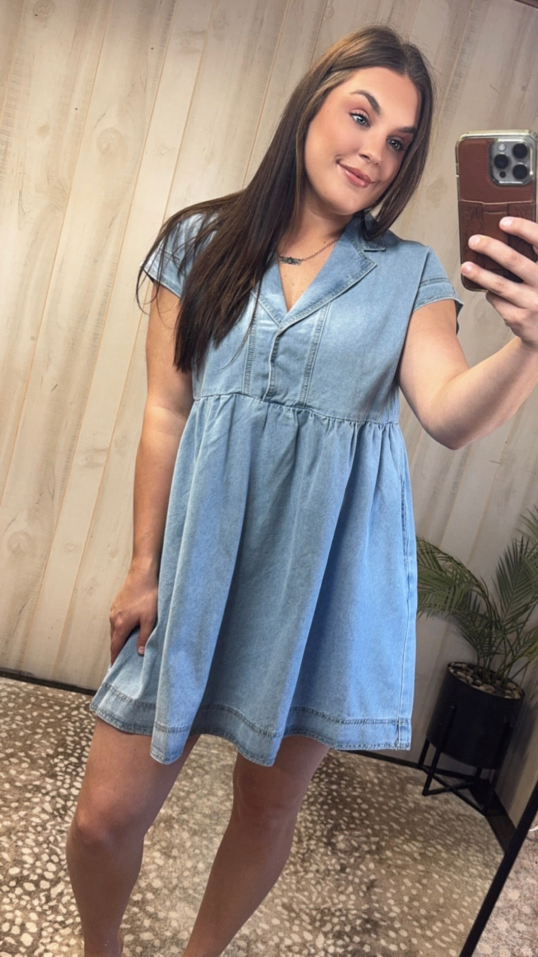 Flirty Denim Dress