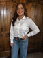 Western Embroidered Button-Up