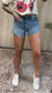 High Rise Denim Shorts