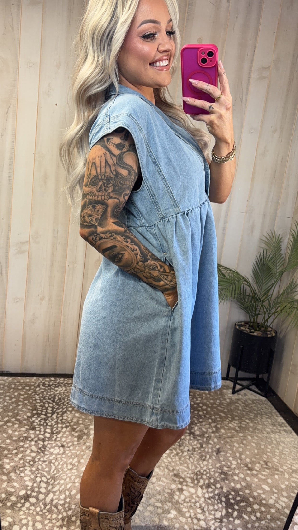 Flirty Denim Dress