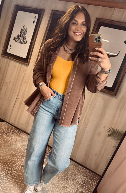 High Rise Barrel Leg Jeans