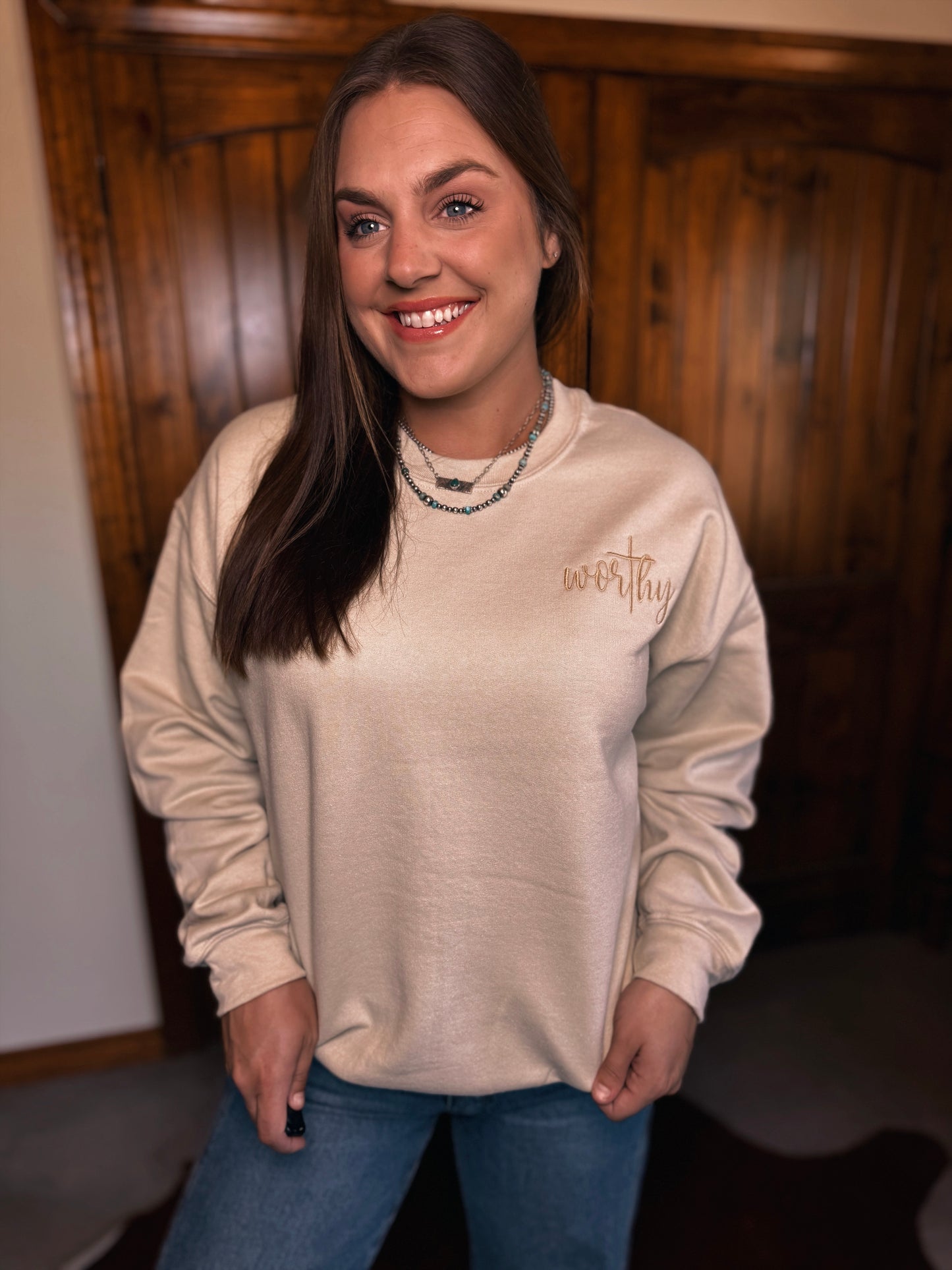 Worthy Embroidered Pullover