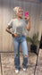 High Rise Slim Wide Jean
