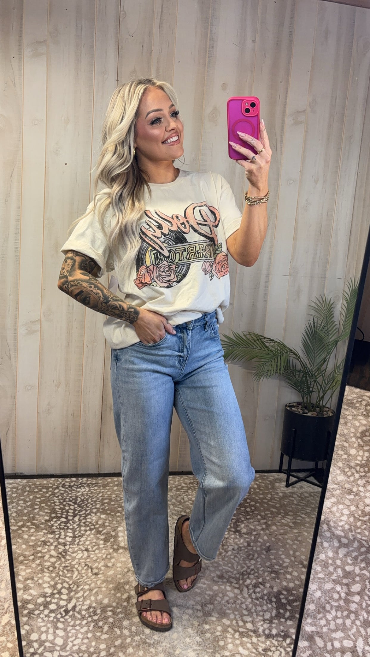 High Rise Barrel Leg Jeans