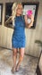 Sleeveless Mini Denim Dress