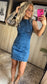 Sleeveless Mini Denim Dress