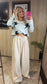 Wide Leg Cotton Gauze Pants