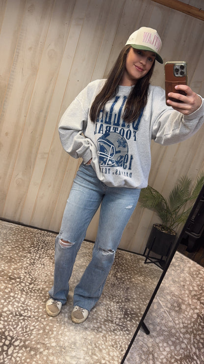 High Rise Slim Wide Jean