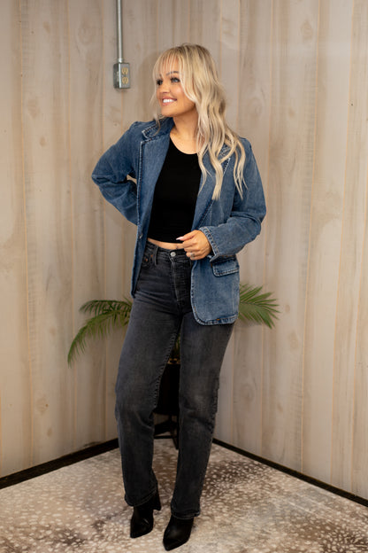 Darling Denim Blazer