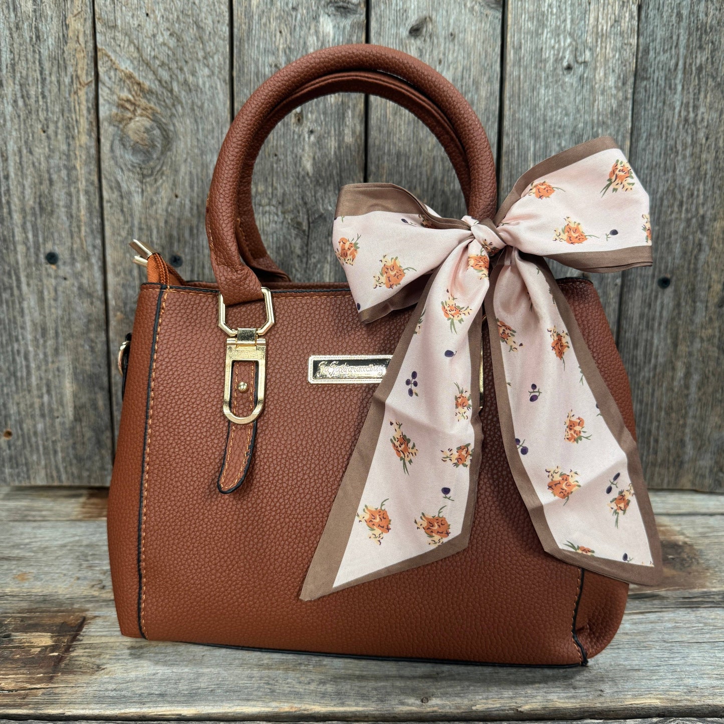 Pink and Tan Western Skinny Mini Wild Rag Scarf