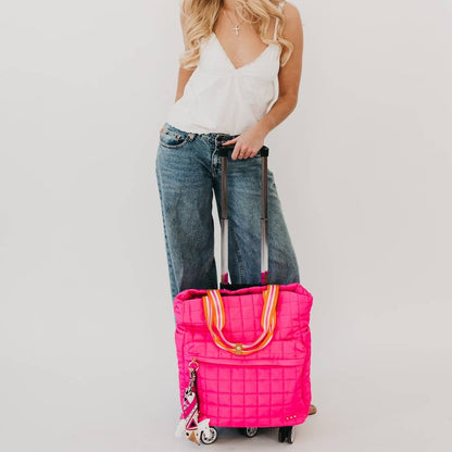 Quilted Tote Roller Bag