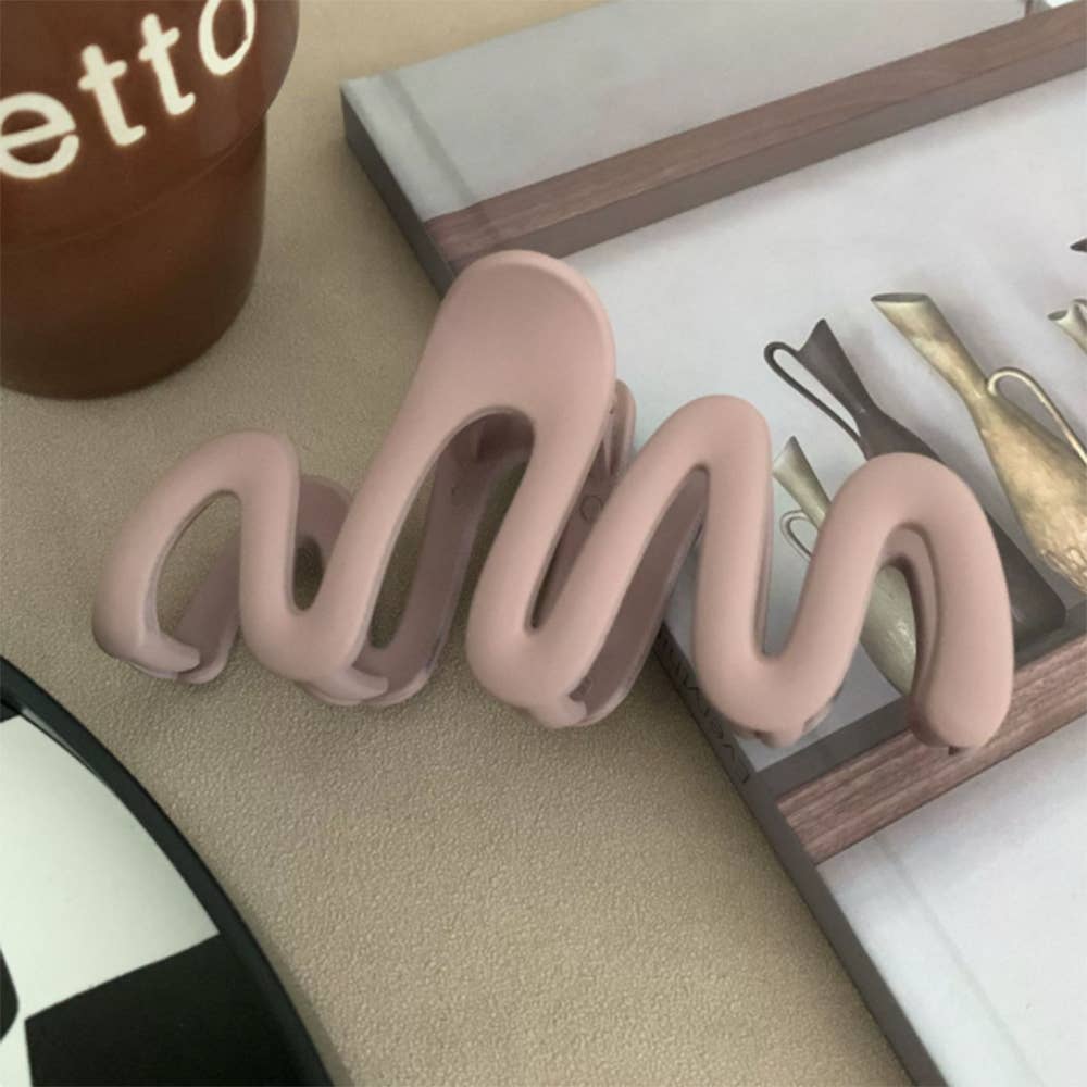 Wavy Large Hair Claw Clips