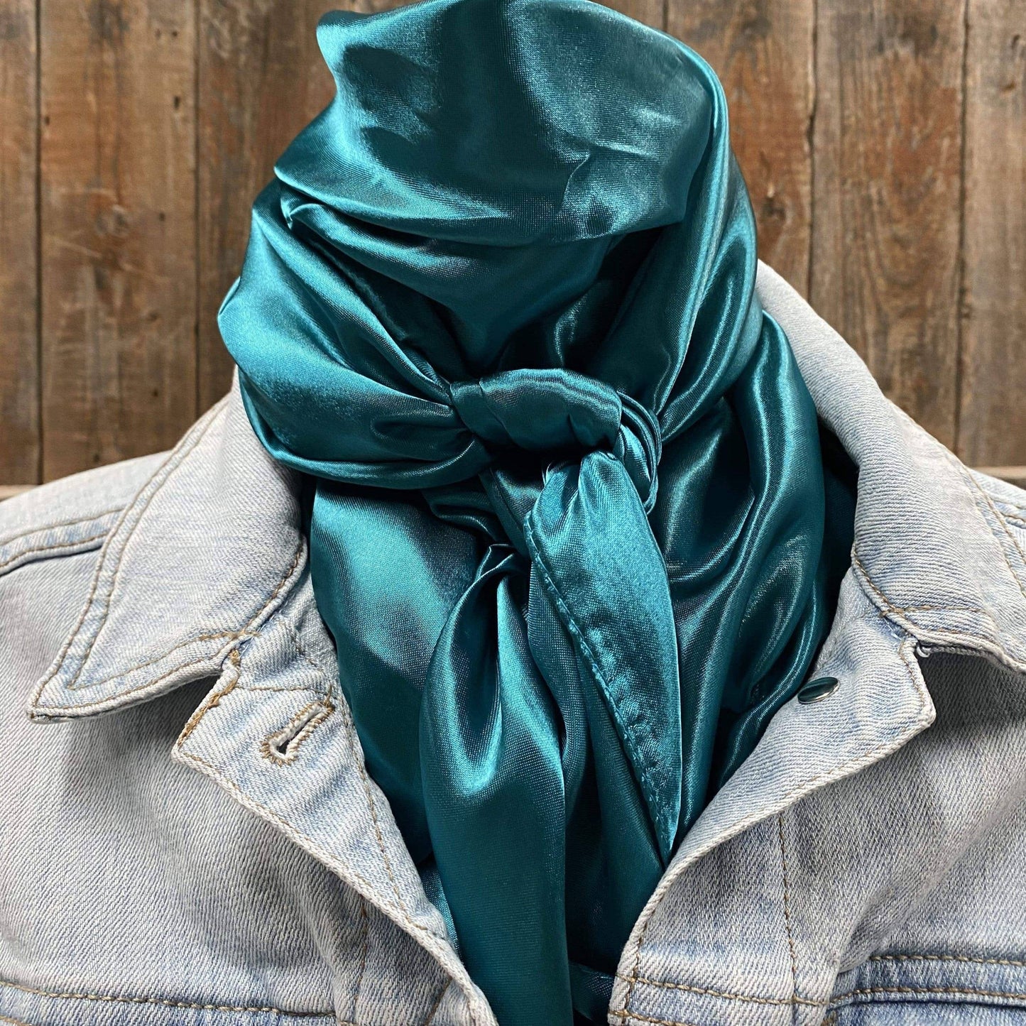 35X35" Solid Teal Wild Rag