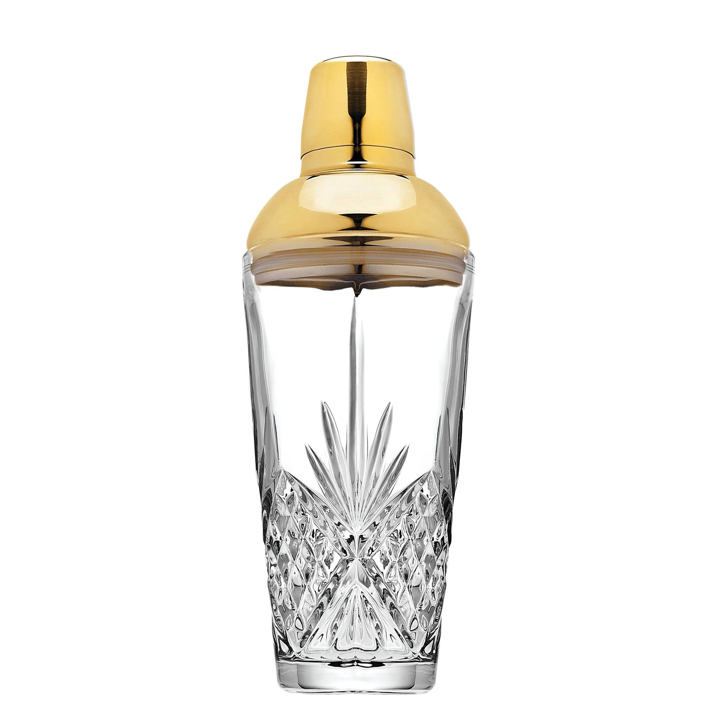 Dublin Crystal Martini Shaker - Gold Cap