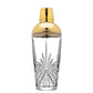 Dublin Crystal Martini Shaker - Gold Cap