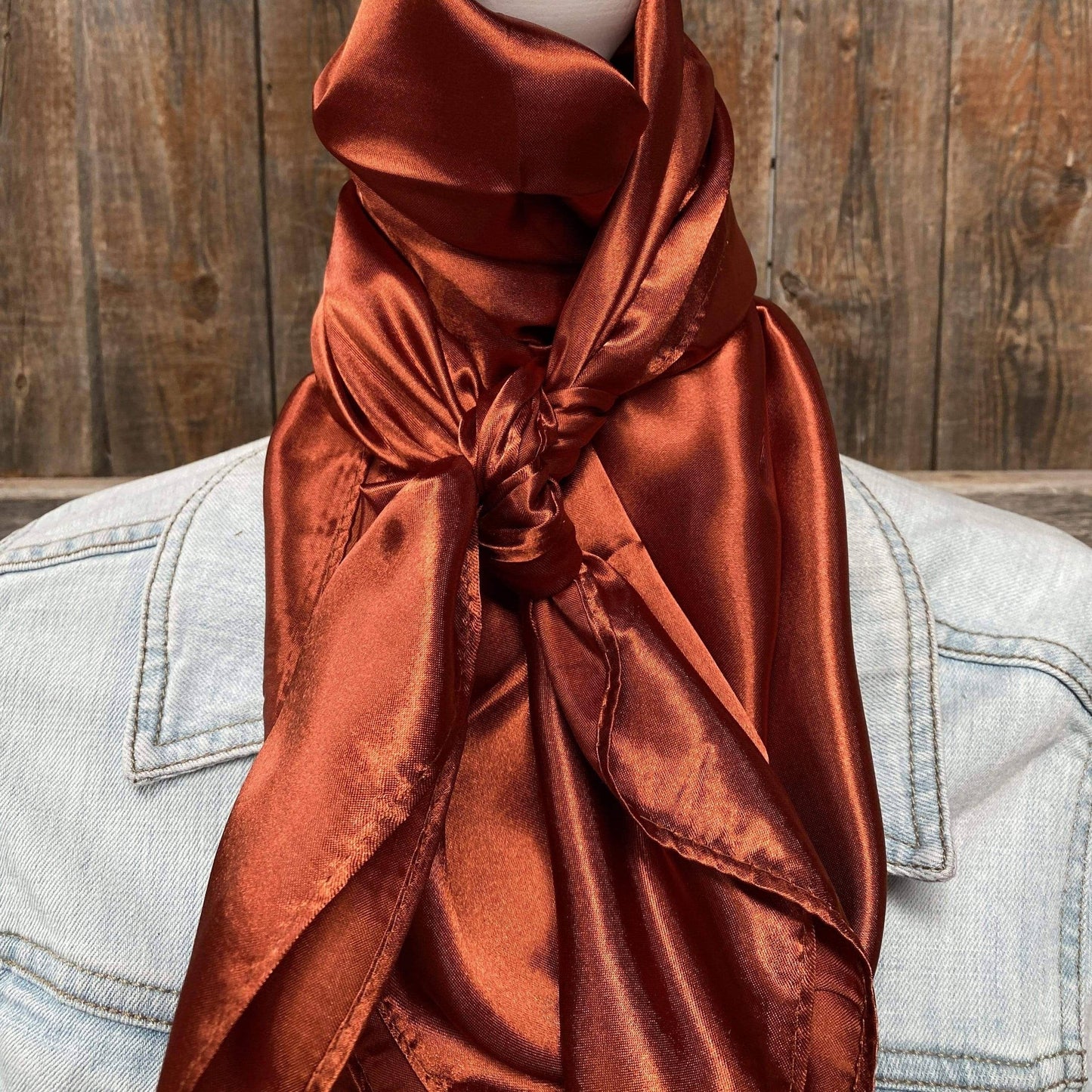 35X35" Solid Rust Wild Rag