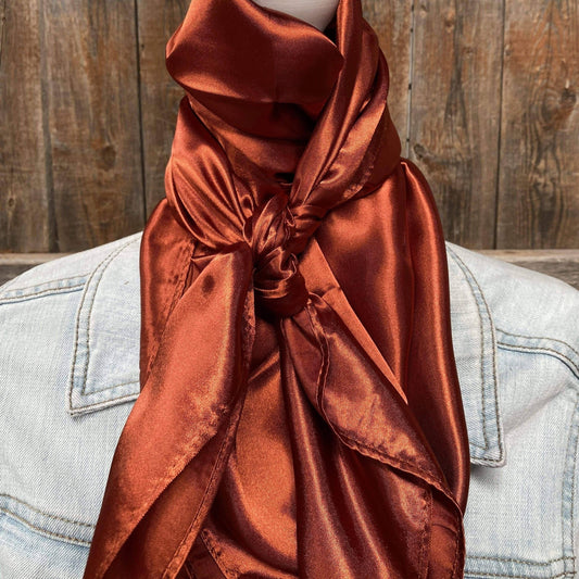 35X35" Solid Rust Wild Rag