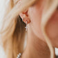 Taryn Diamond Cross Earrings - WATERPROOF