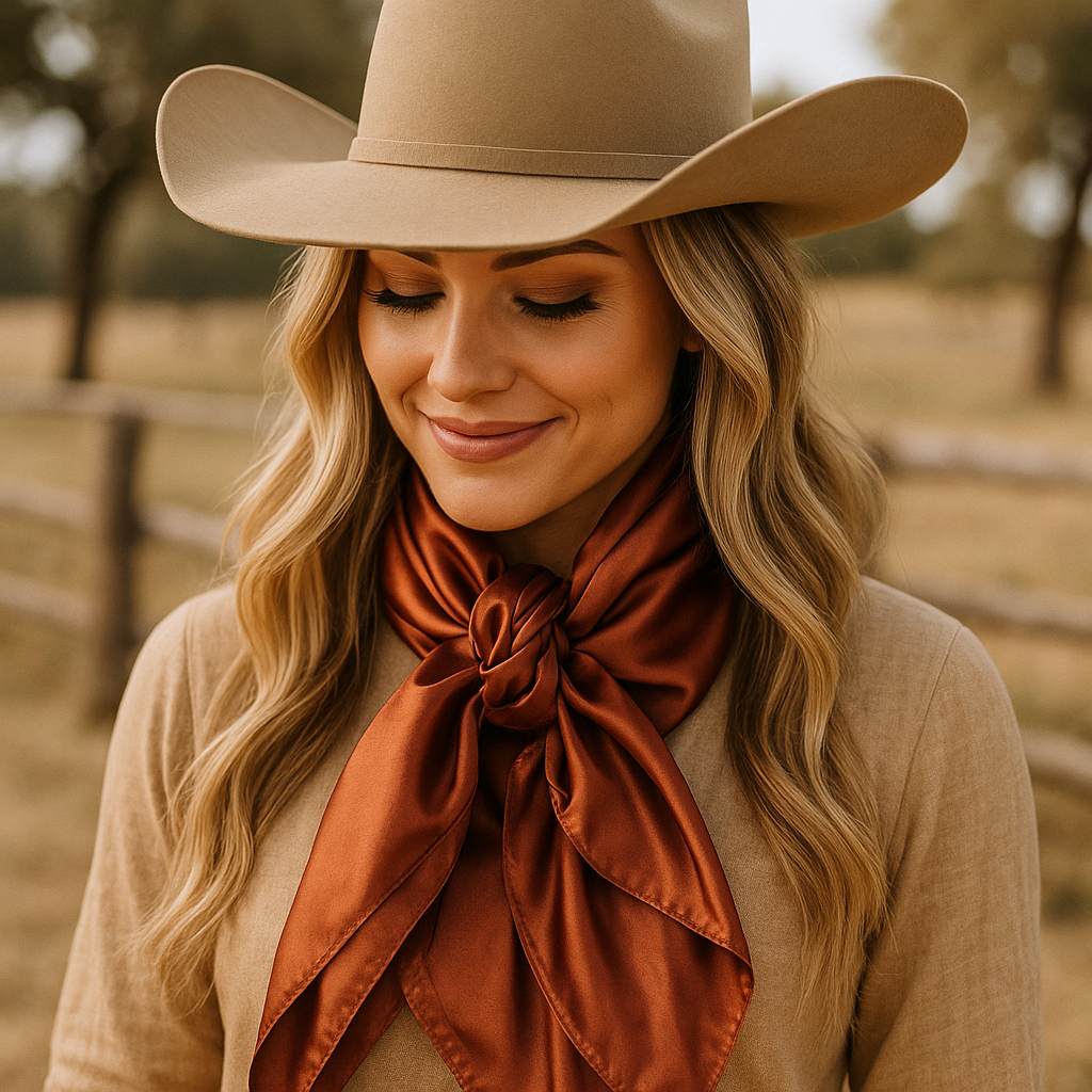 35X35" Solid Rust Wild Rag