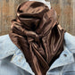 35X35" Solid Brown Wild Rag
